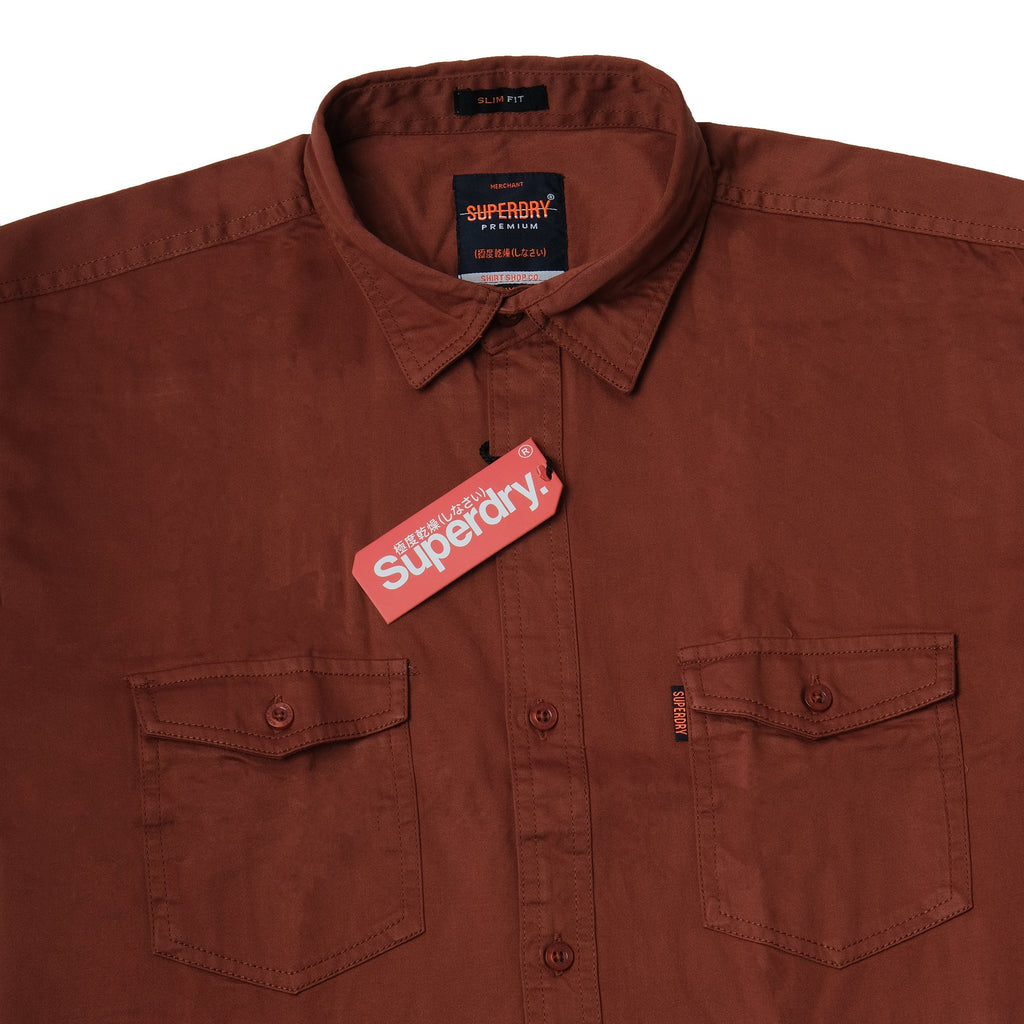 SUPERDRY Ember Clay Classic Fit Utility Shirt