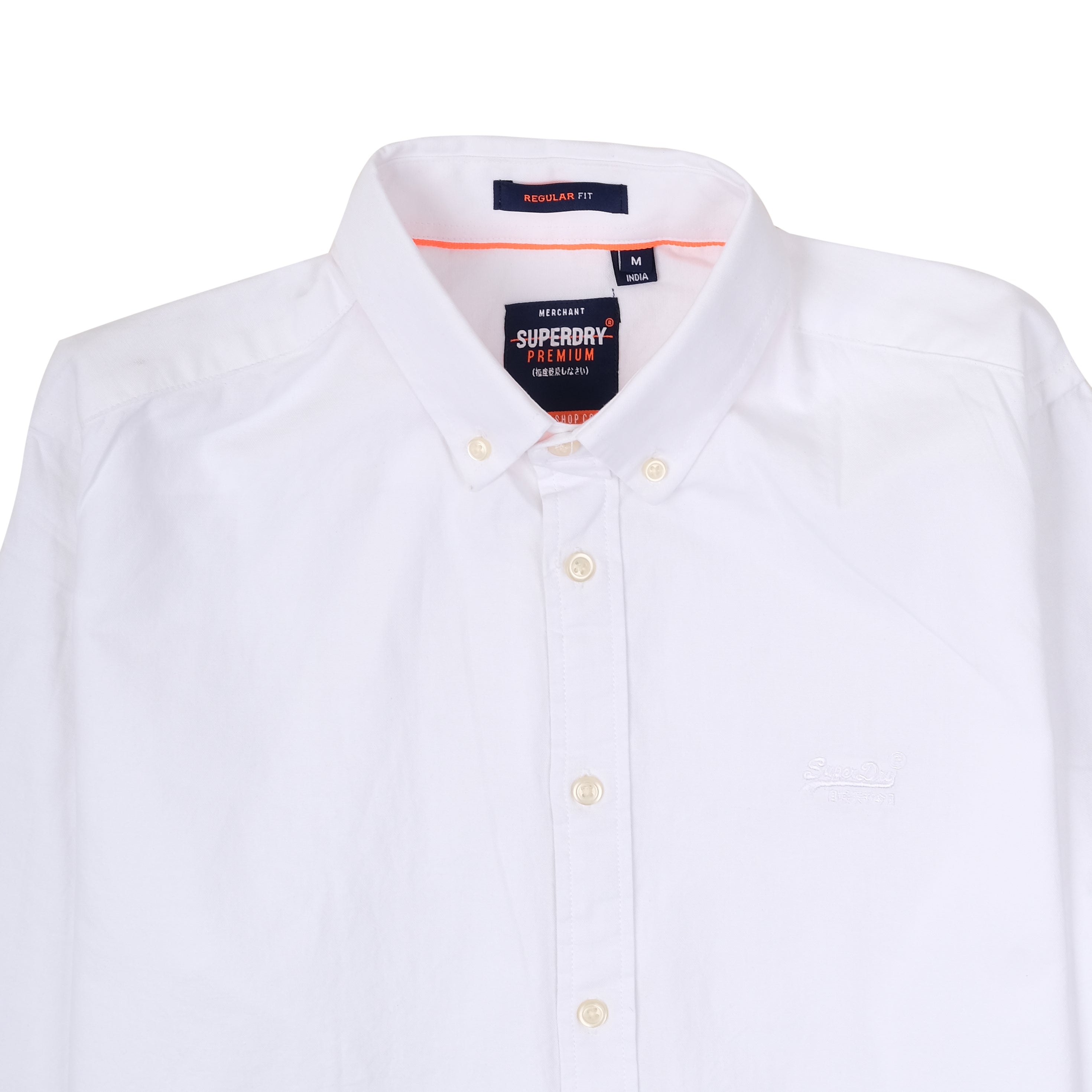 SUPERDRY Pure Snow Classic Fit Long Sleeve Oxford Shirt