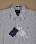 GANT Astral Silver Slim Fit Long Sleeve Shirt