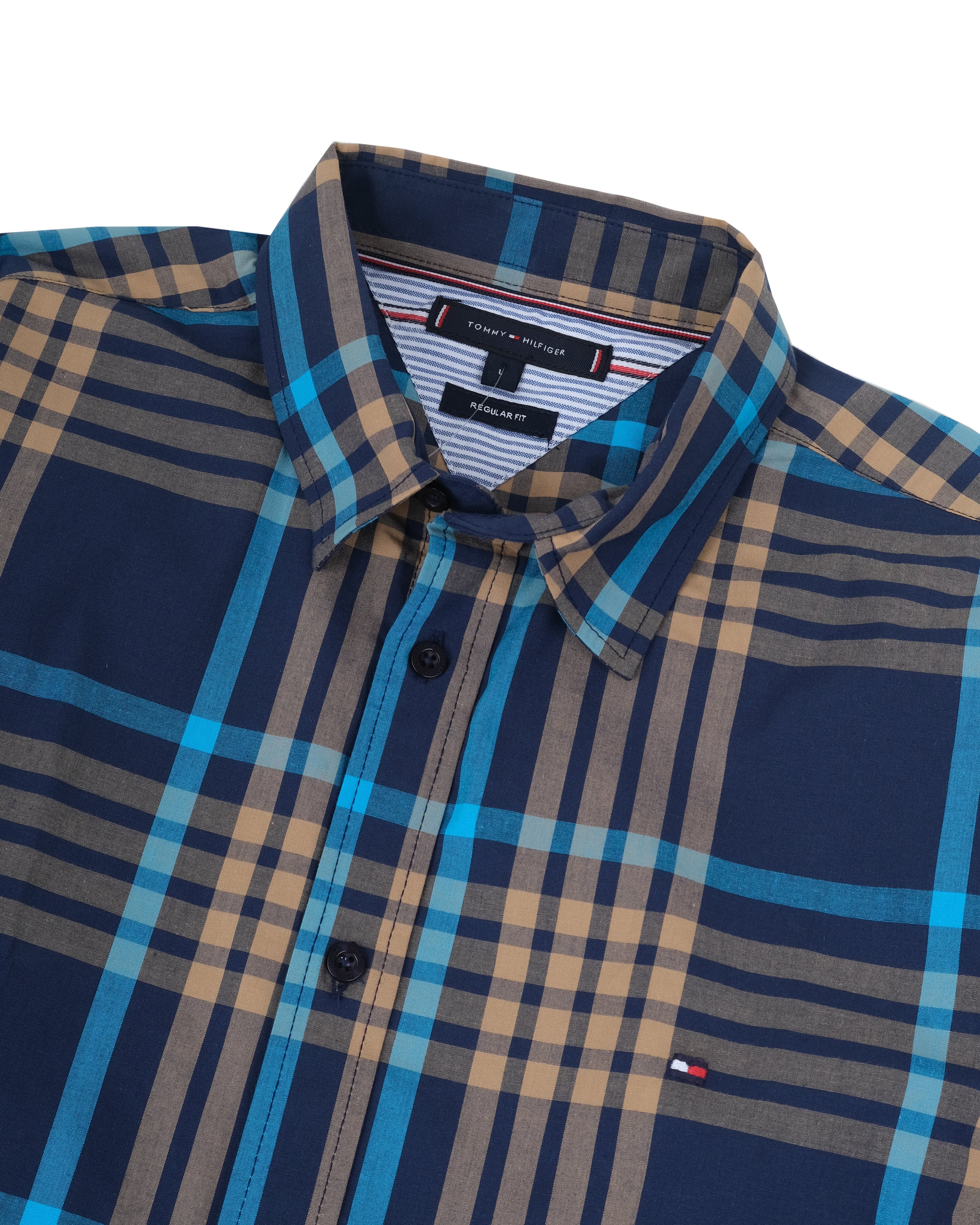TOMMY HILFIGER Azure Tide Slim Fit Long Sleeve Shirt