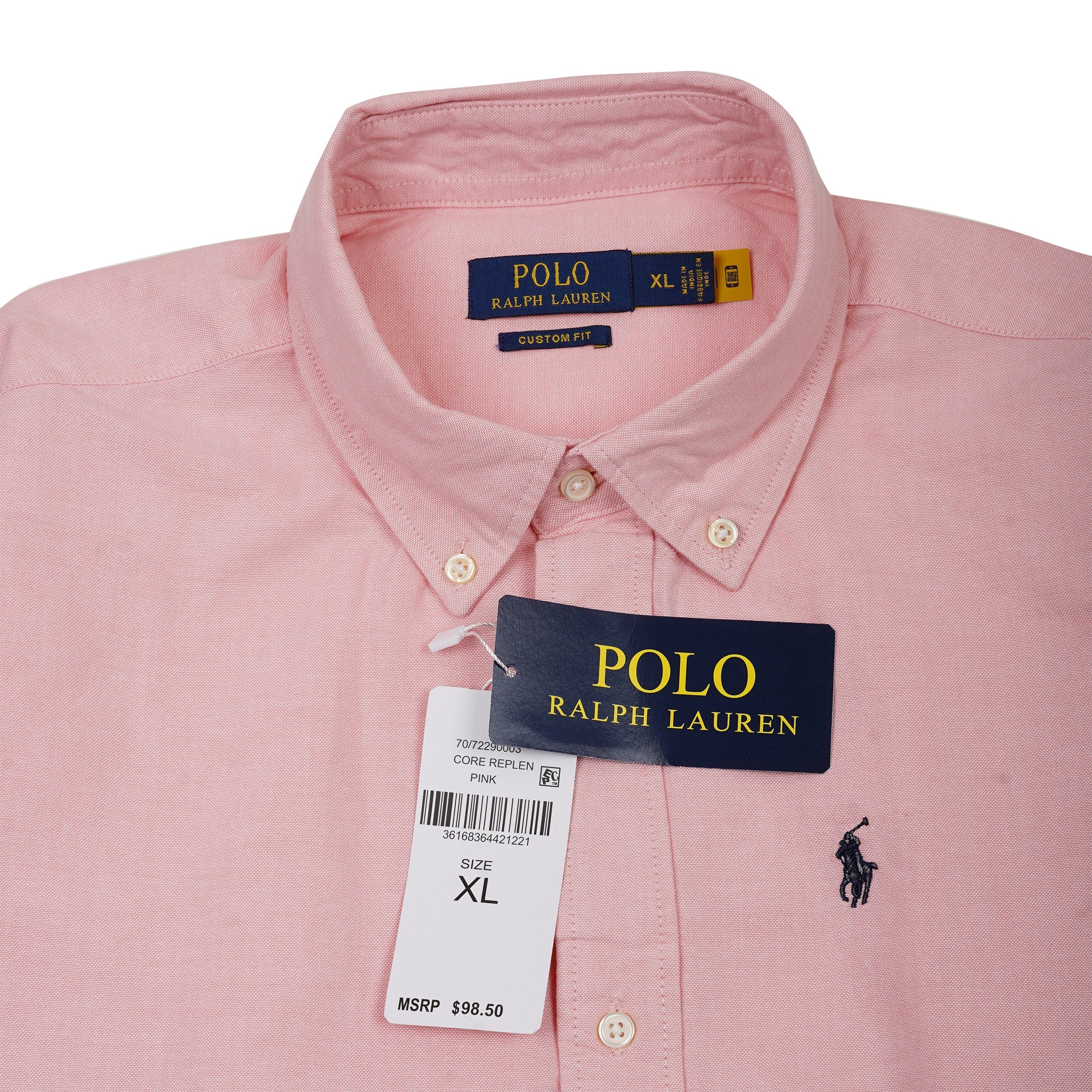 POLO RALPH LAUREN Blush Petal Tailored Fit Long Sleeve Button-Down Shirt