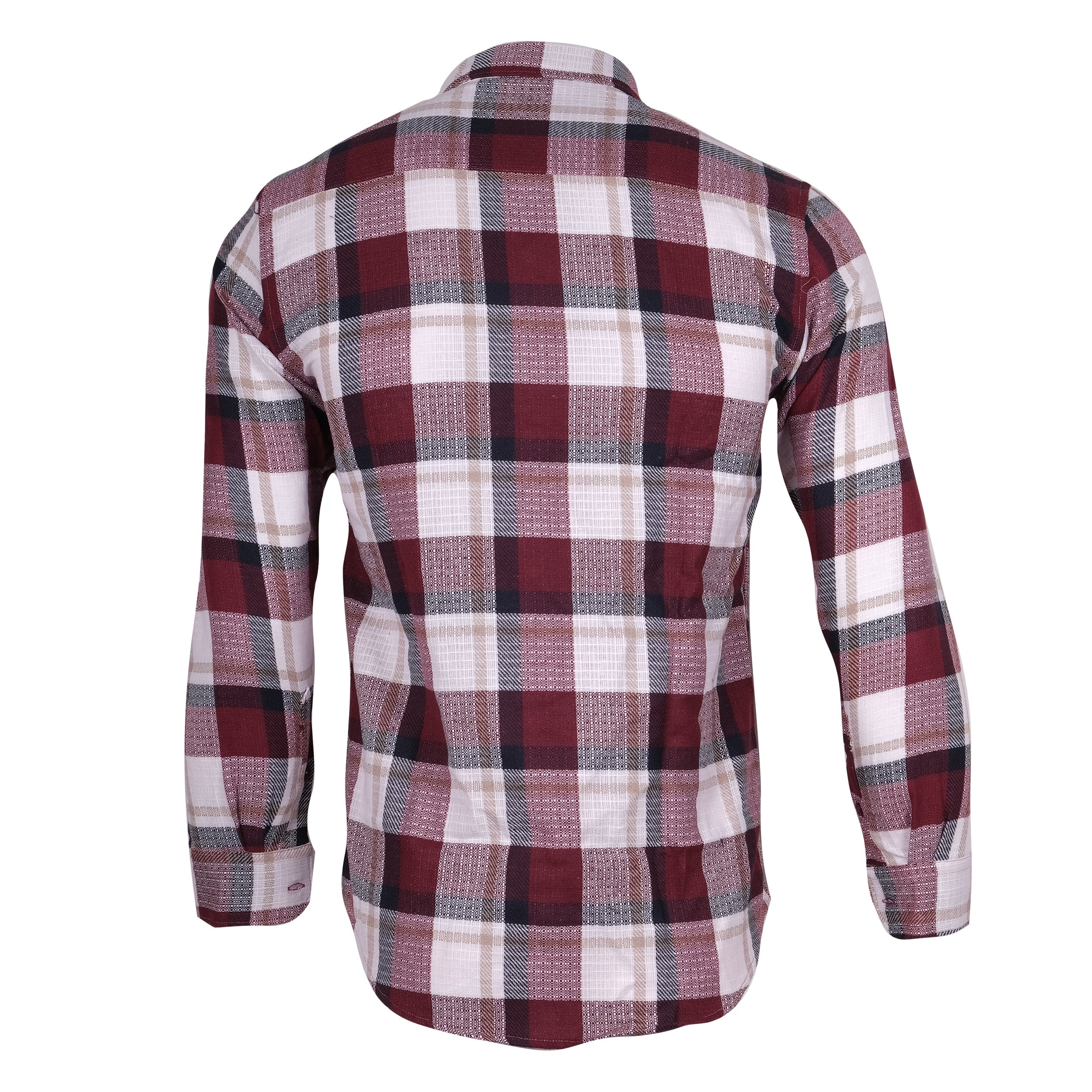BURBERRY Garnet Plaid Slim Fit Long Sleeve Shirt