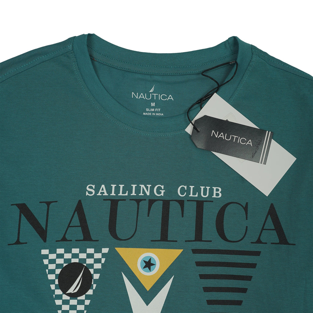NAUTICA Lush Teal Effortless Fit Short Sleeve T-Shirt