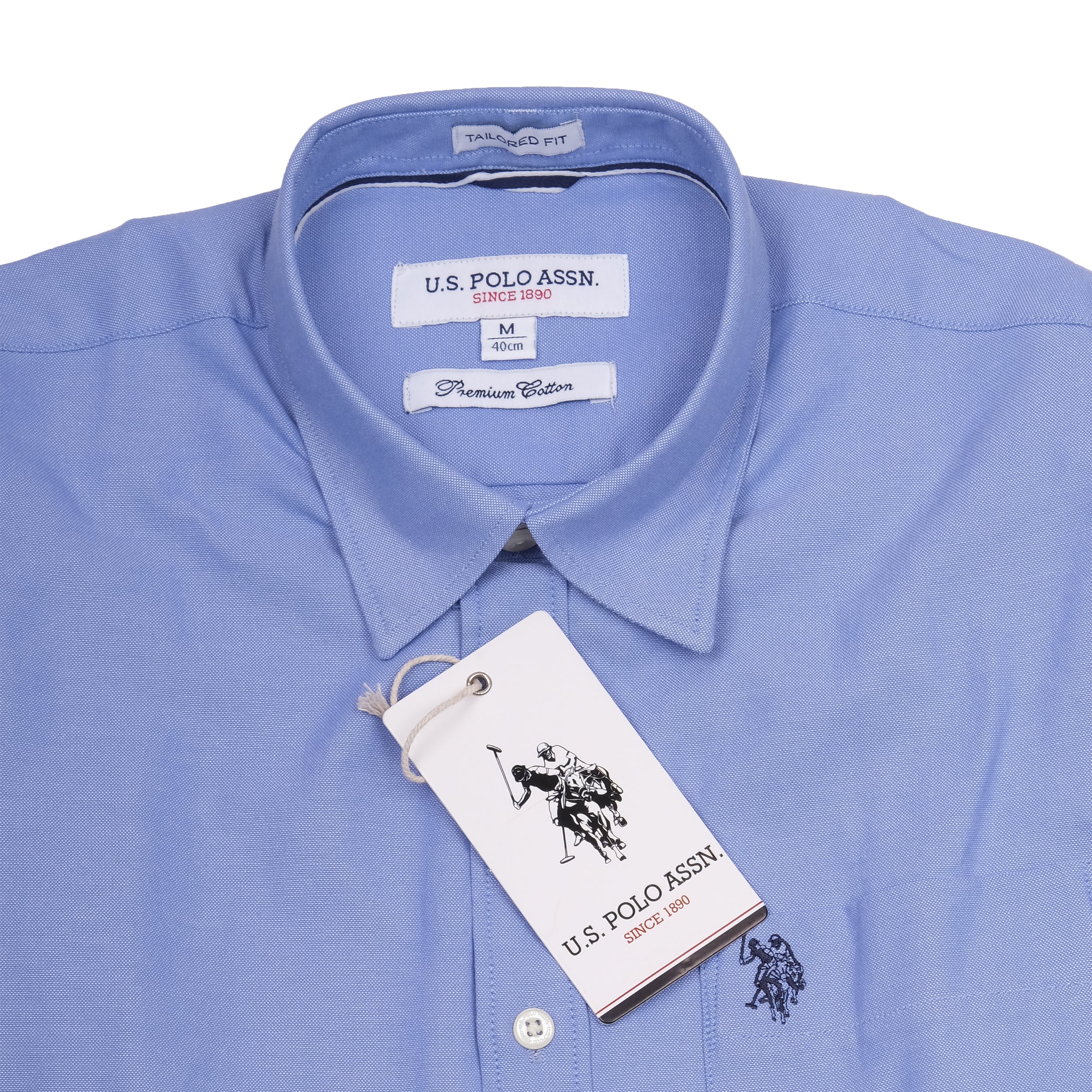 U.S. POLO ASSN. Ethereal Azure Tailored Fit Long Sleeve Shirt