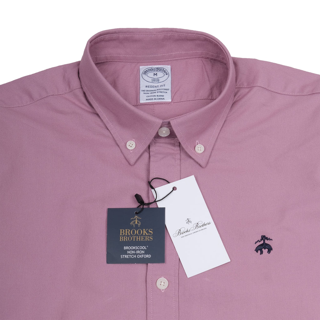 BROOKS BROTHERS Blushing Orchid Regent Fit Stretch Dress Shirt