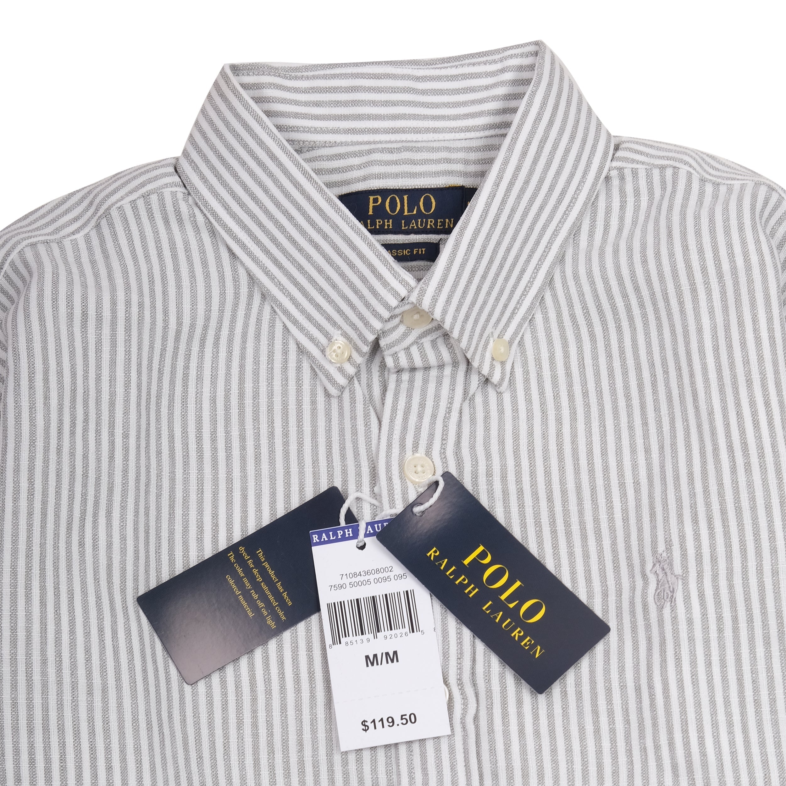 POLO RALPH LAUREN Celestial Mist Classic Fit Striped Button-Down Shirt