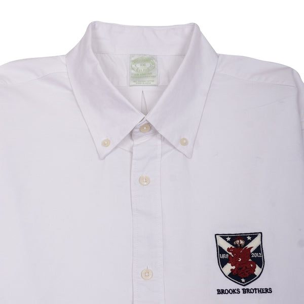BROOKS BROTHERS Pristine Pearl Classic Fit Long Sleeve Oxford Shirt