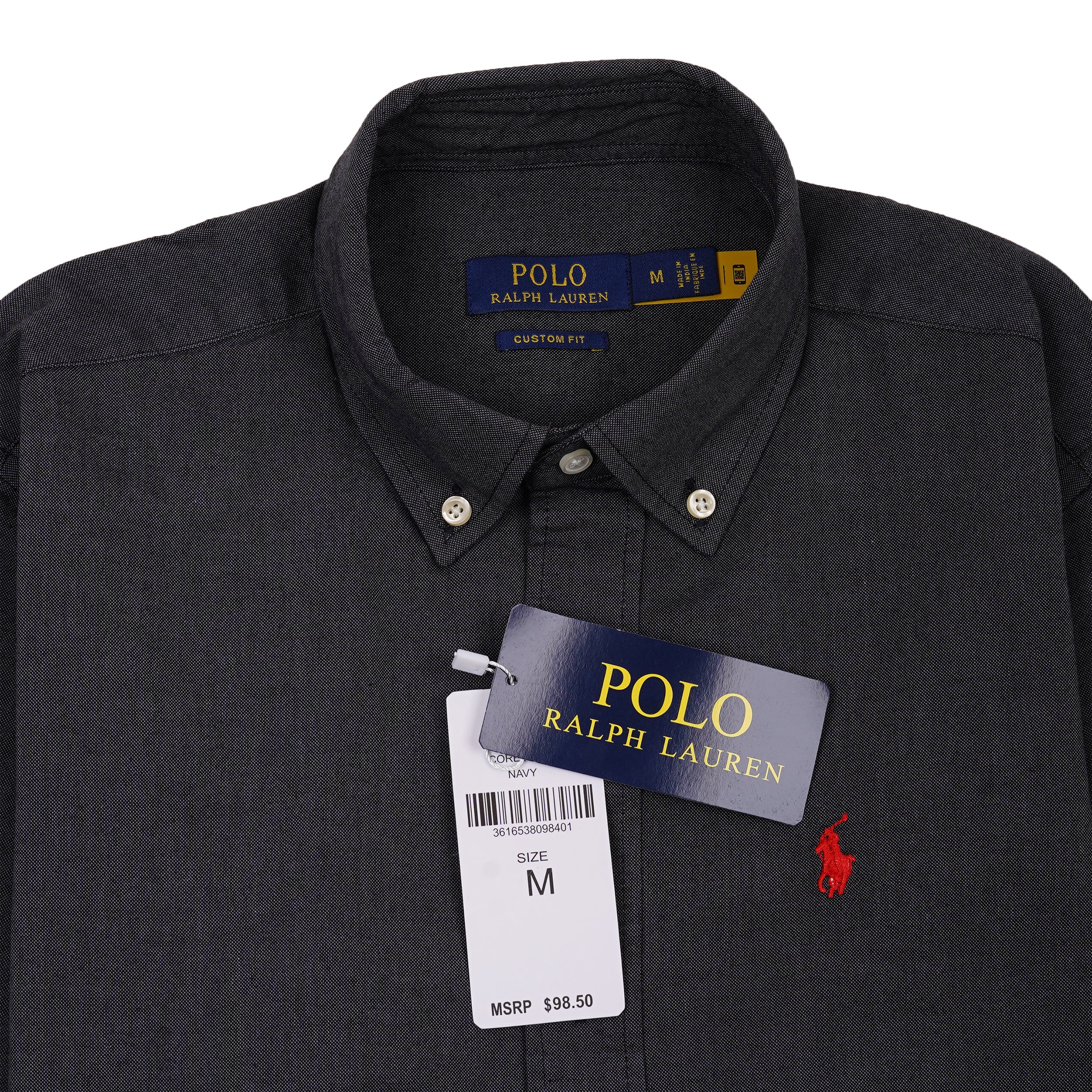POLO RALPH LAUREN Midnight Indigo Custom Fit Long Sleeve Button-Down Shirt