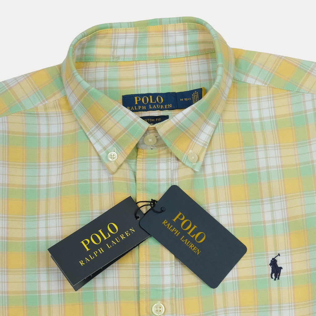 POLO RALPH LAUREN Luminous Lime Classic Fit Long Sleeve Button-Down Shirt
