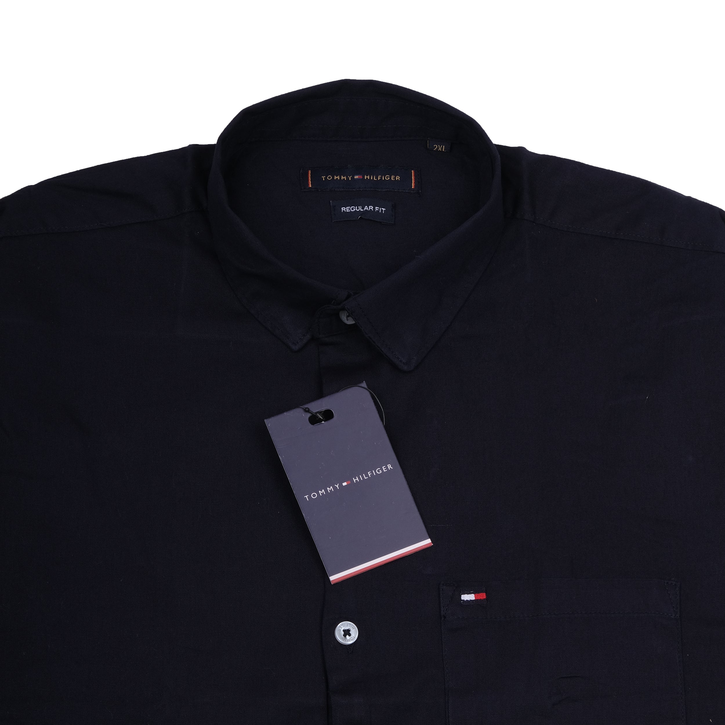 TOMMY HILFIGER Midnight Navy Classic Fit Long Sleeve Button-Up Shirt