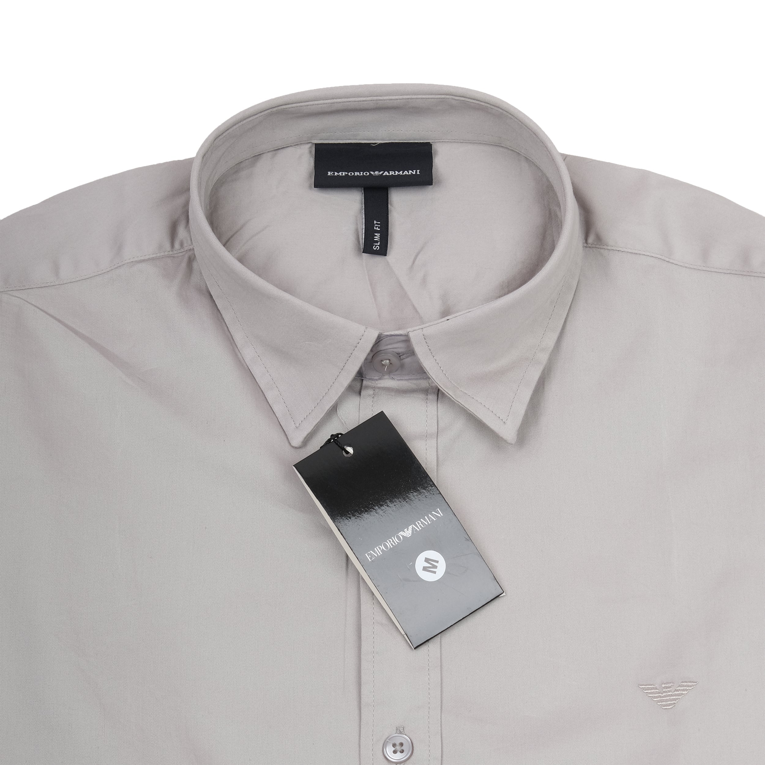 EMPORIO ARMANI Ethereal Stone Classic Fit Long Sleeve Shirt