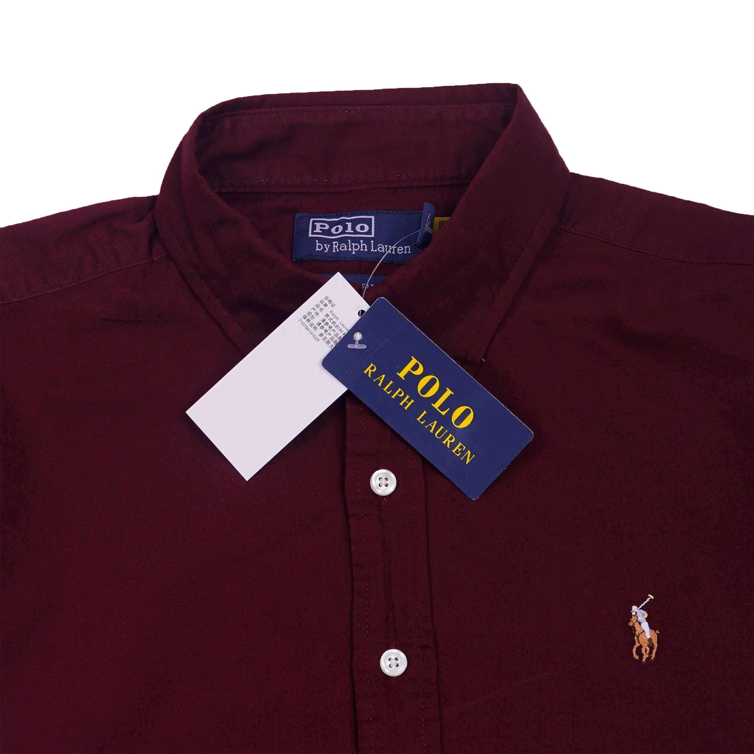 POLO RALPH LAUREN Enchanted Burgundy Classic Fit Short Sleeve Button-Down Shirt