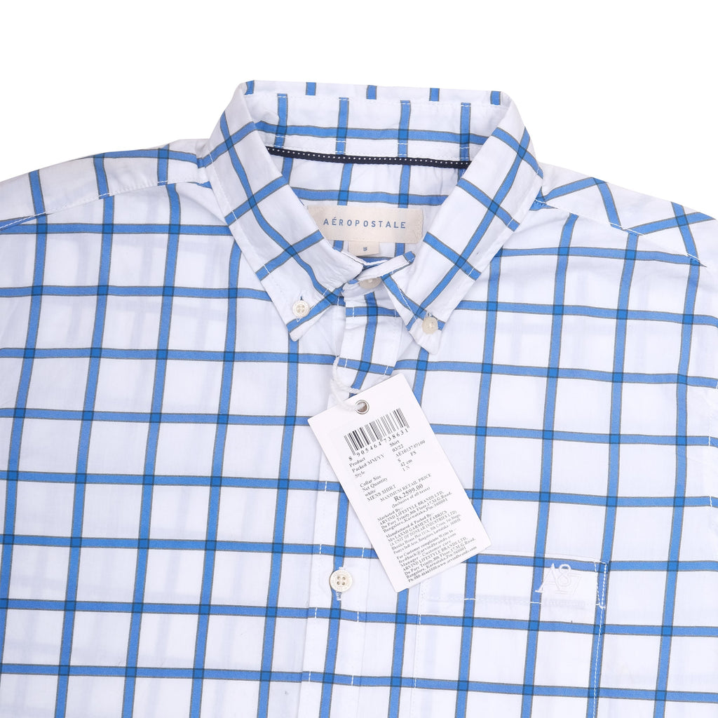 AEROPOSTALE Ocean Breeze Checkered Classic Fit Long Sleeve Button-Up Shirt