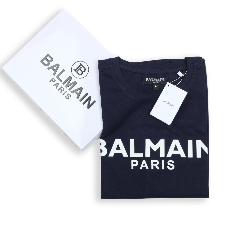 BALMAIN Deep Sea Classic Fit Short Sleeve Tee