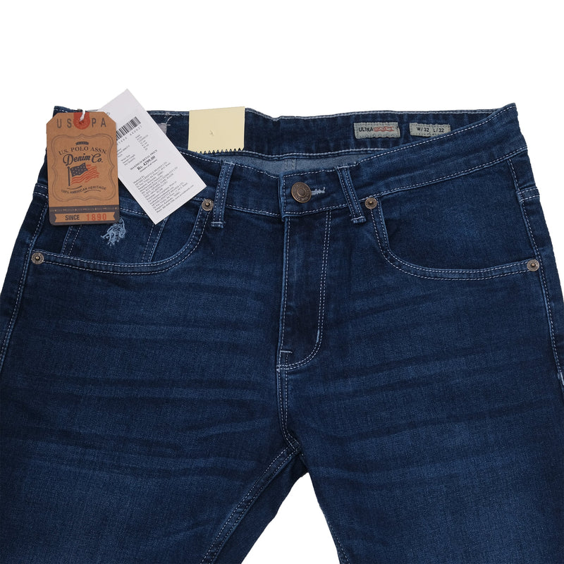 USPA Enchanted Azure Tailored Fit Denim Trousers