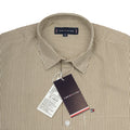 TOMMY HILFIGER Rustic Walnut Classic Fit Striped Button-Up Shirt