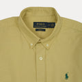 POLO RALPH LAUREN Luminous Olive Slim Fit Long Sleeve Button-Down Shirt