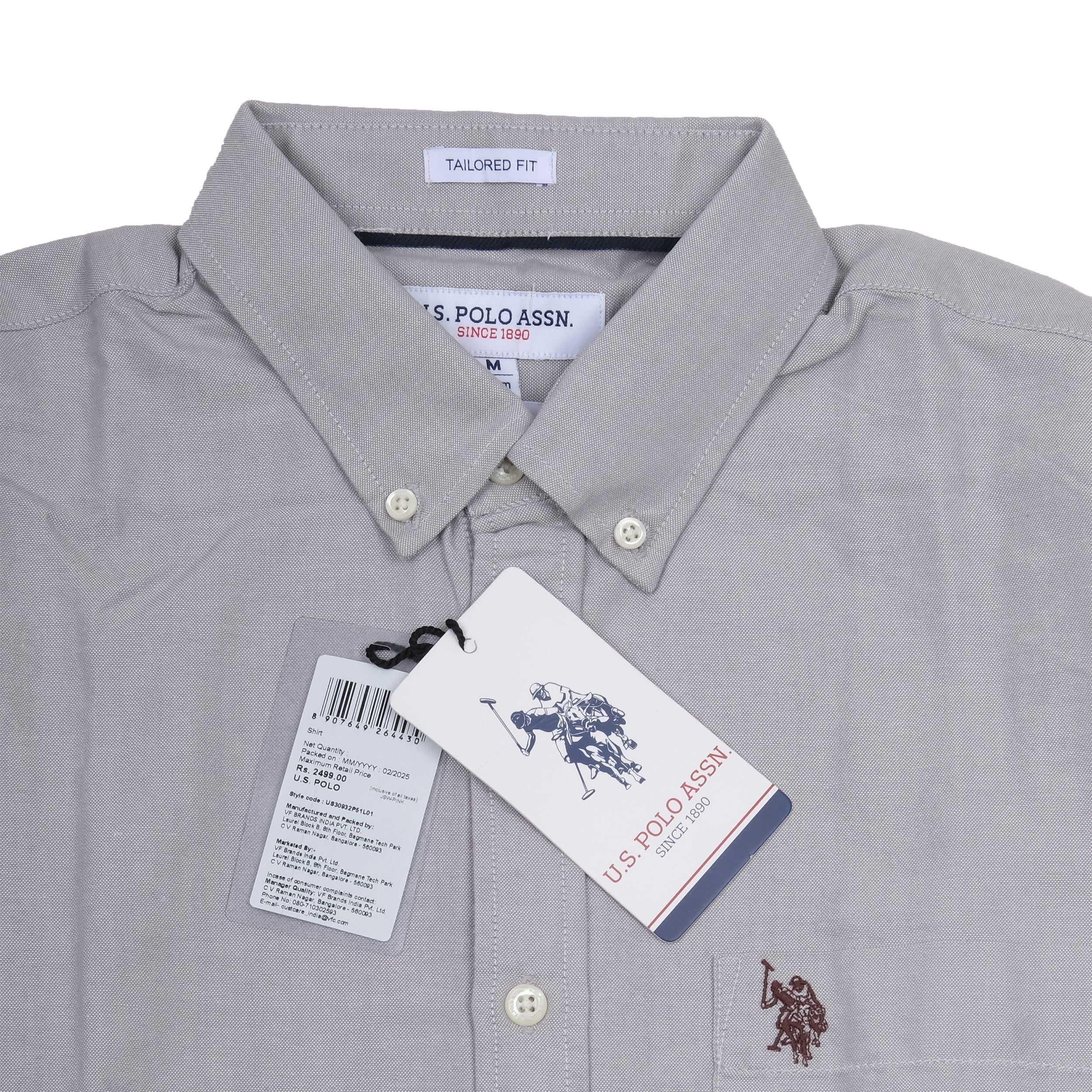 U.S. POLO ASSN. Serene Ash Tailored Fit Long Sleeve Button-Up Shirt