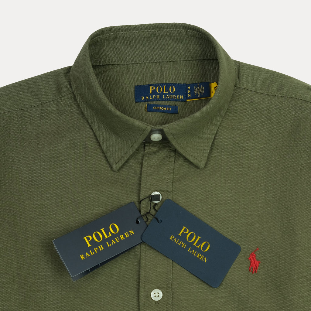 POLO RALPH LAUREN Enchanted Fern Custom Fit Long Sleeve Shirt
