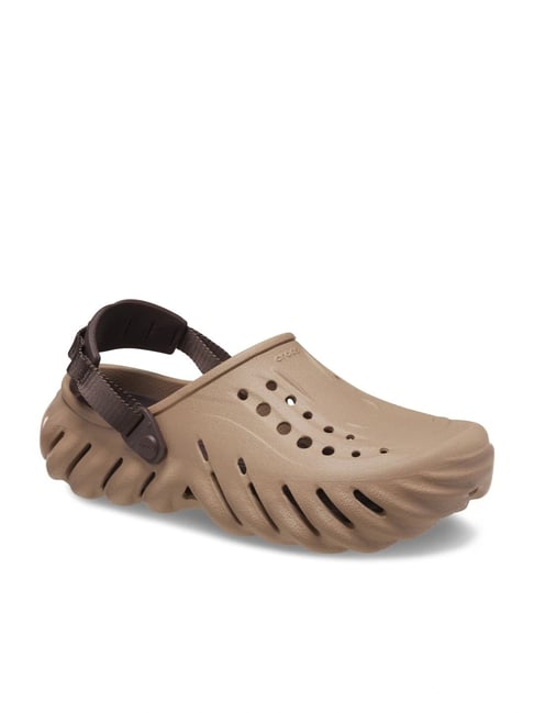 CROCS Earthy Almond Luxe Comfort Slip-On Clog