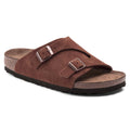 BIRKENSTOCK Ember Glow Premium Suede Double-Buckle Slide Sandals