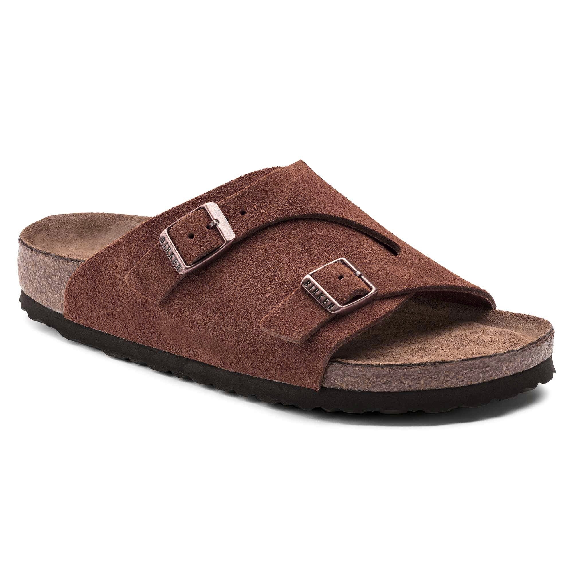 BIRKENSTOCK Ember Glow Premium Suede Double-Buckle Slide Sandals