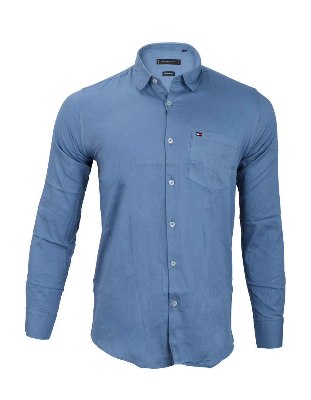 TOMMY HILFIGER Serene Sky Slim Fit Long Sleeve Shirt