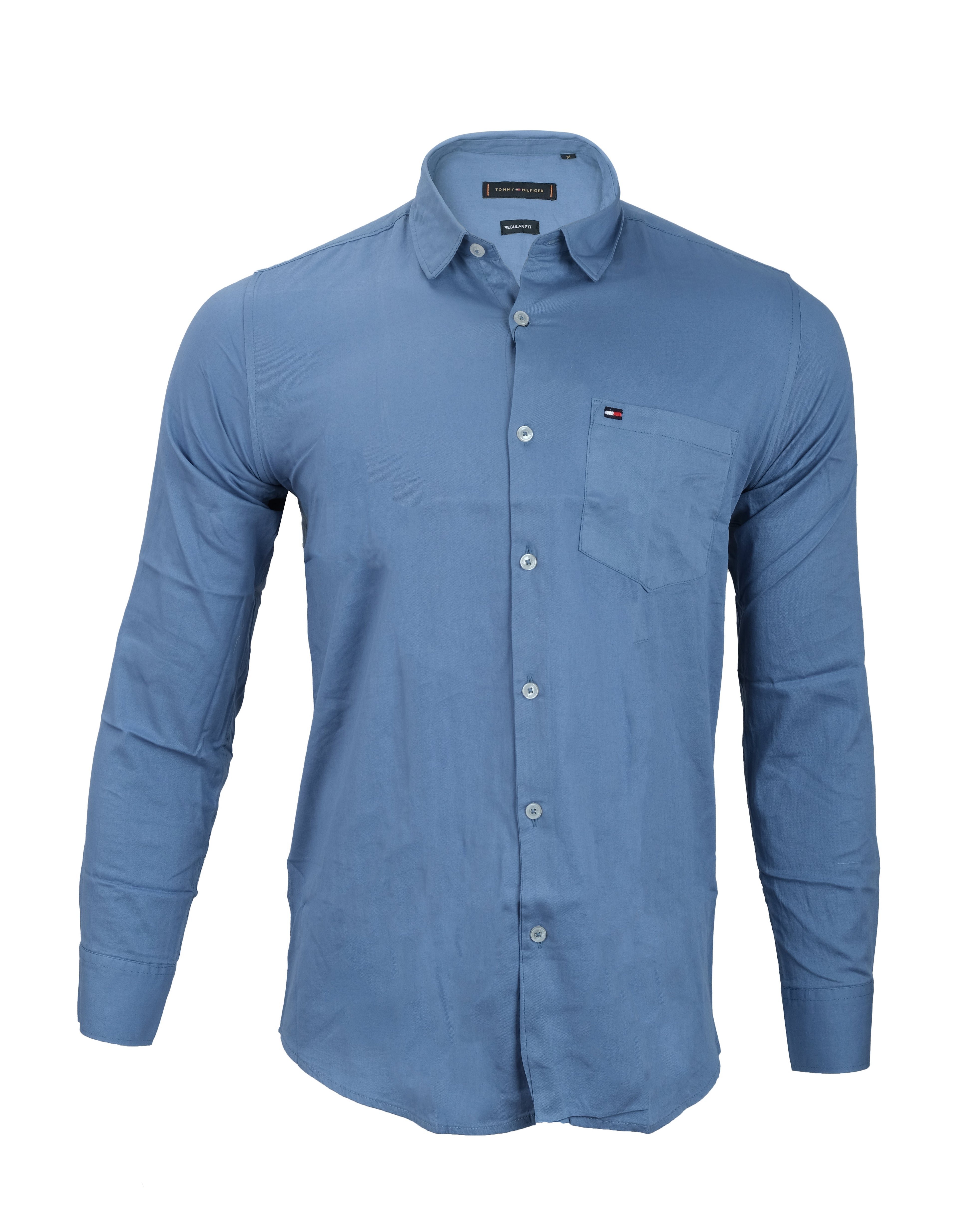 TOMMY HILFIGER Serene Sky Slim Fit Long Sleeve Shirt