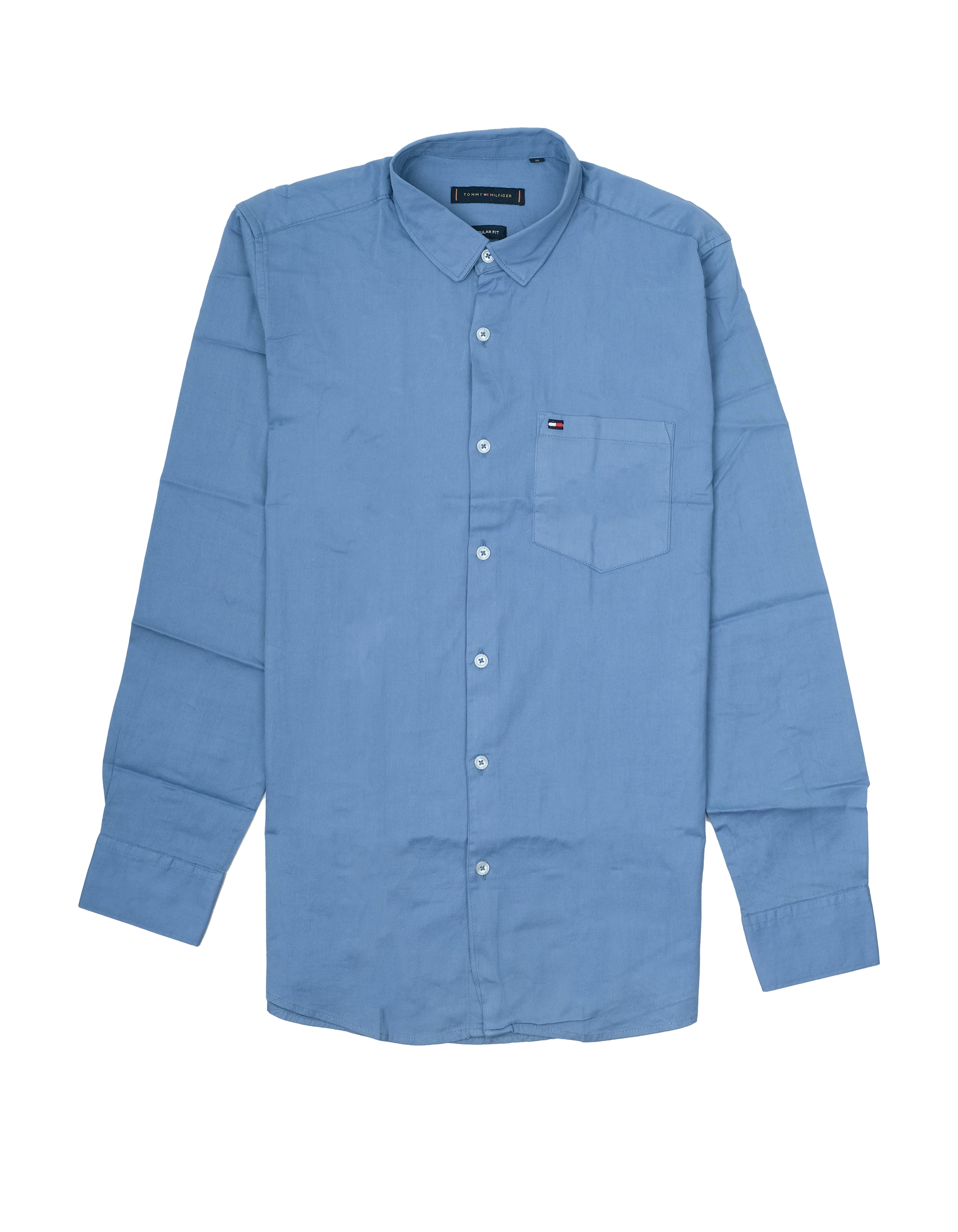 TOMMY HILFIGER Serene Sky Slim Fit Long Sleeve Shirt