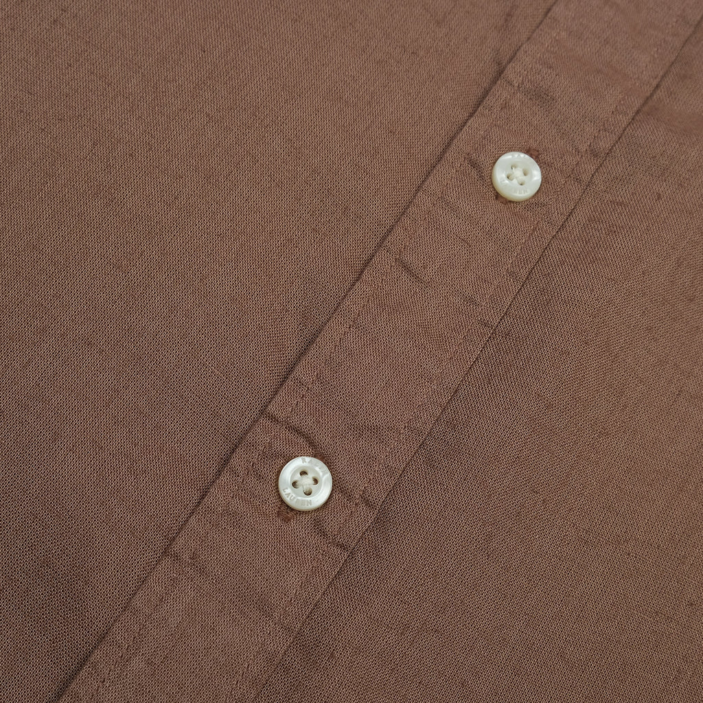 POLO RALPH LAUREN Rustic Ember Tailored Fit Long Sleeve Linen Button-Up Shirt