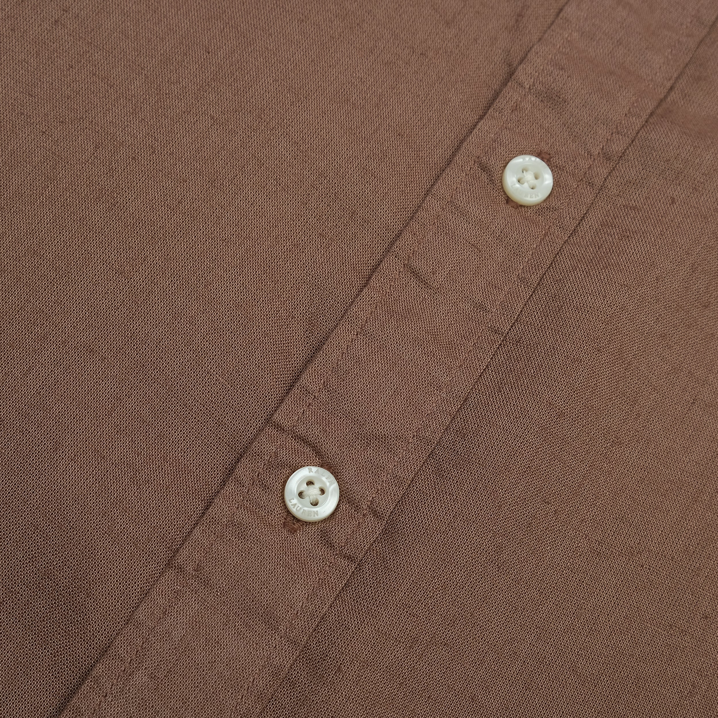 POLO RALPH LAUREN Rustic Ember Tailored Fit Long Sleeve Linen Button-Up Shirt