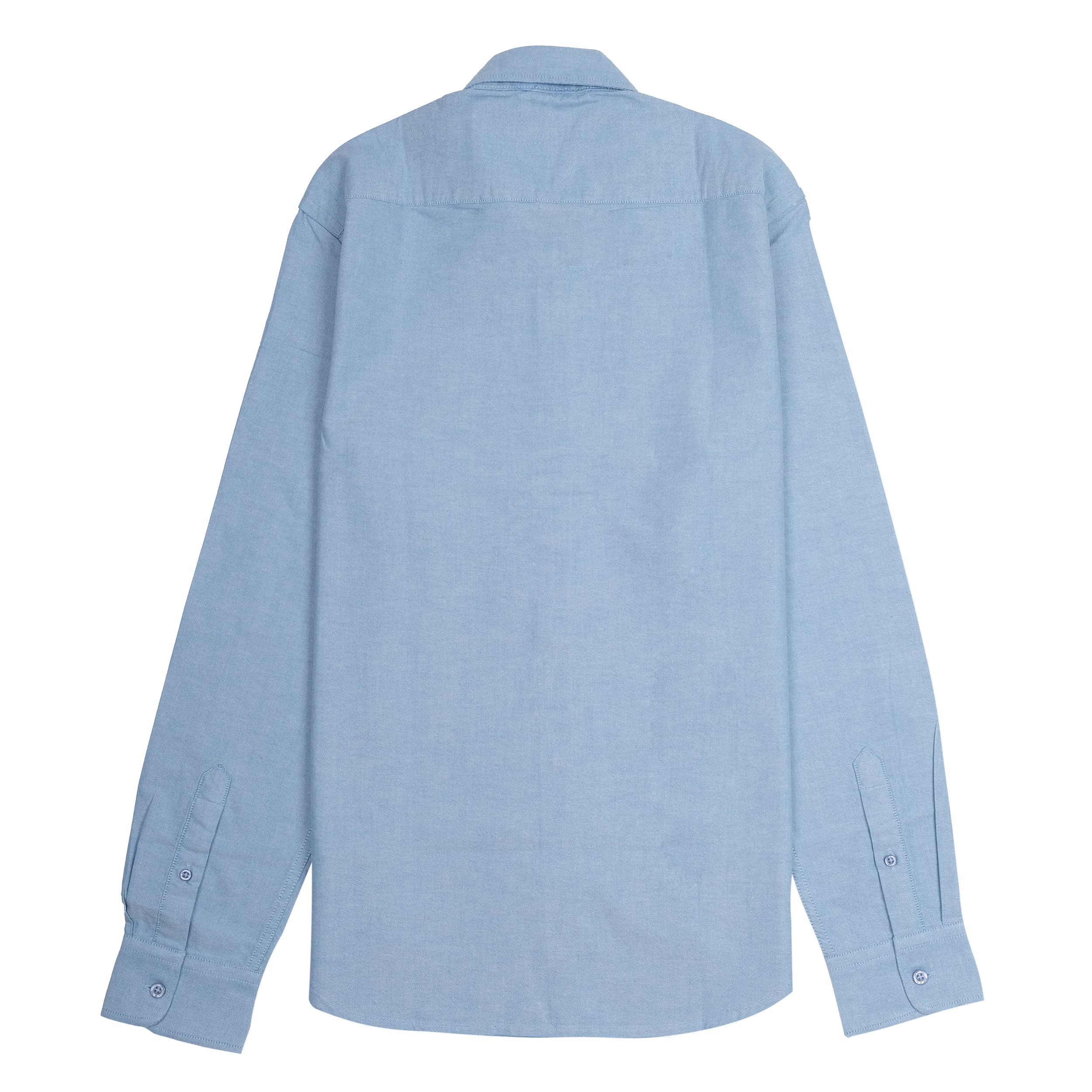 ABERCROMBIE & FITCH Tranquil Aqua Classic Fit Long Sleeve Embroidered Button-Up Shirt
