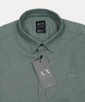 A|X Lush Fern Contemporary Fit Long Sleeve Textured Button-Up Shirt