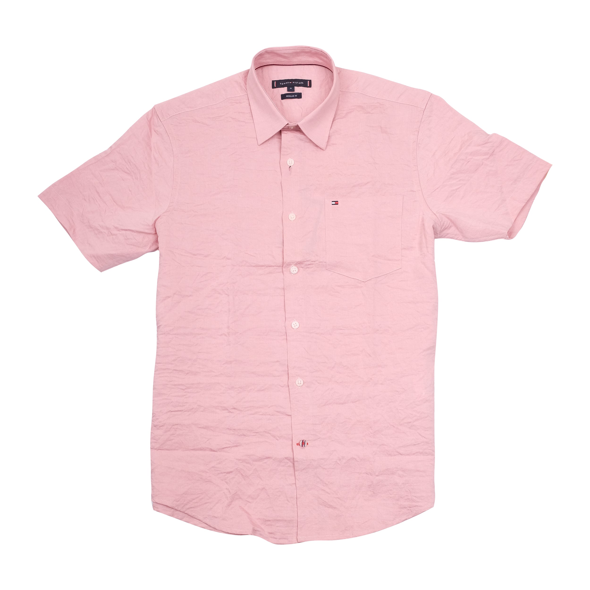 TOMMY HILFIGER Blush Blossom Classic Fit Short Sleeve Casual Shirt