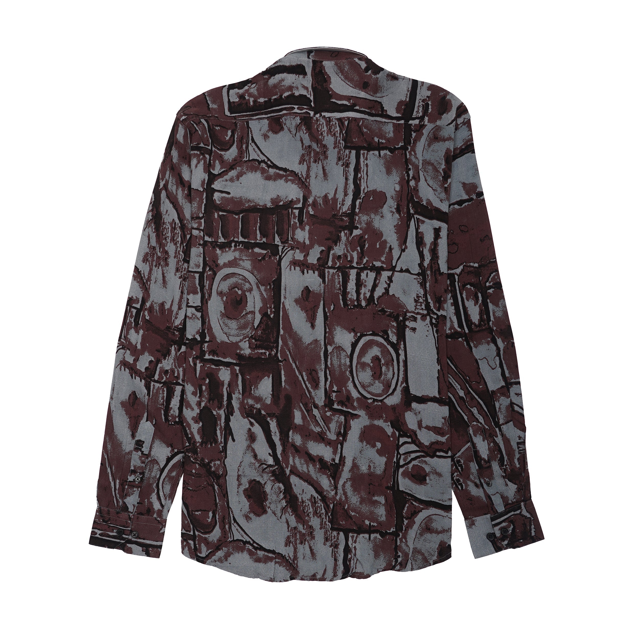 DIOR Seraphic Onyx Whisper Tailored Fit Long Sleeve Silk Shirt