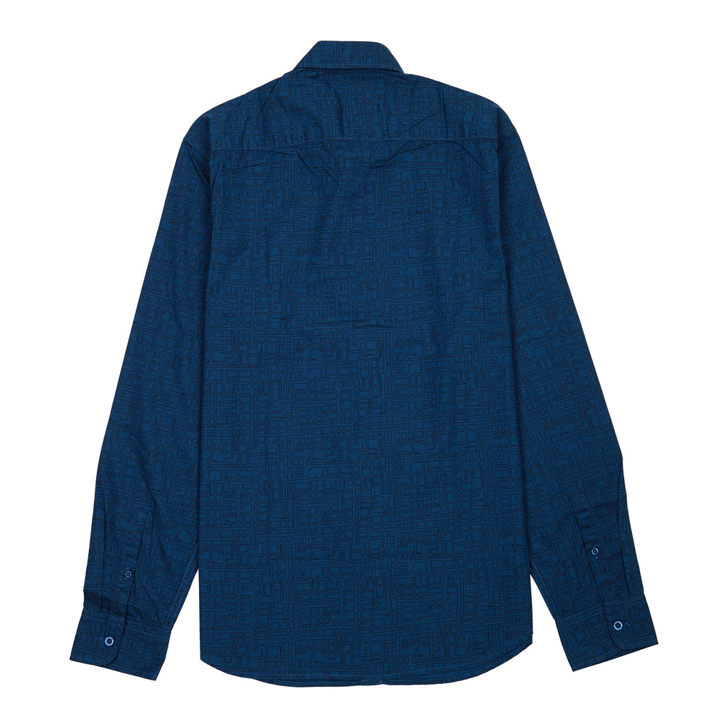 HUGO Oceanic Teal Tailored Fit Long Sleeve Shirt