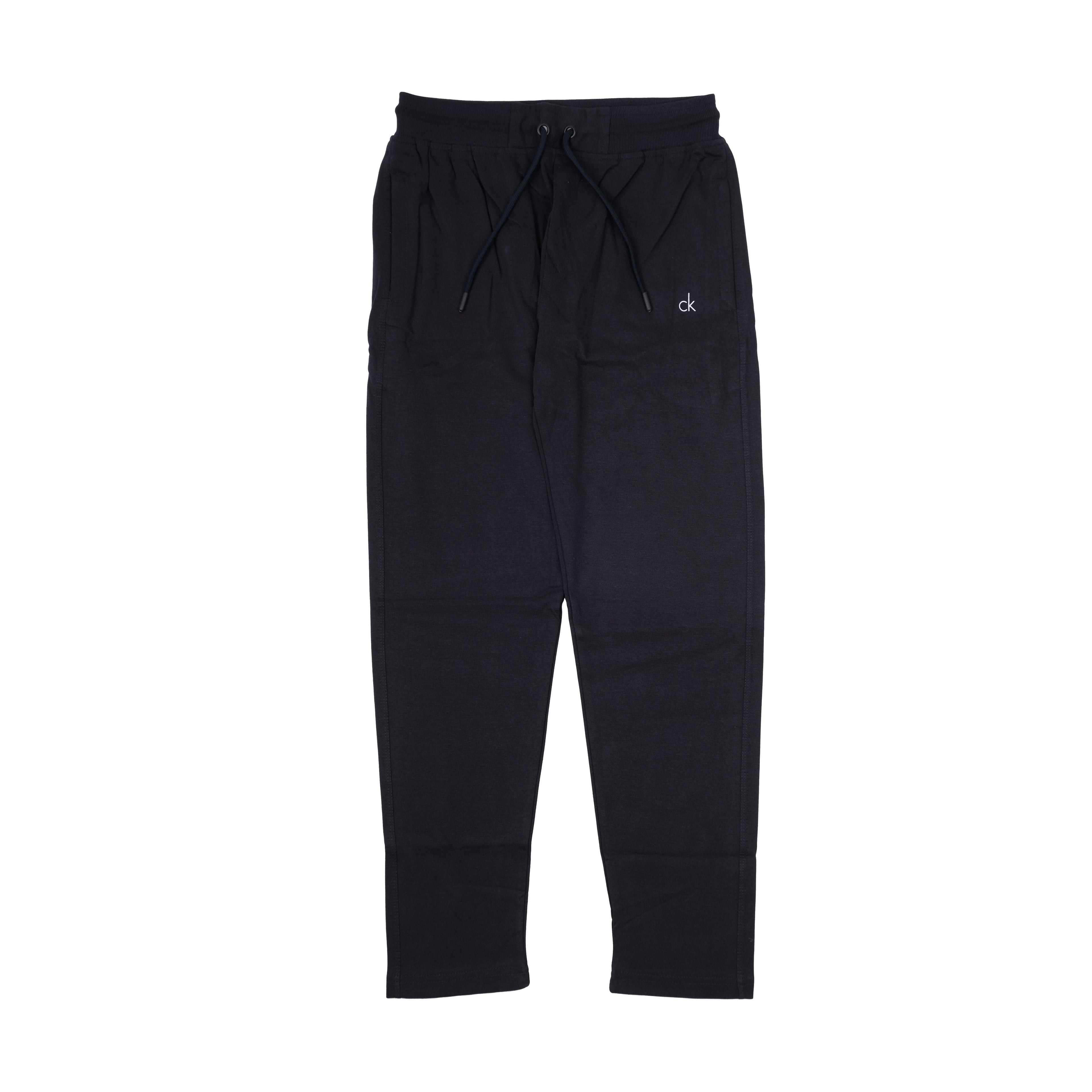 CALVIN KLEIN Midnight Onyx Luxe Drawstring Logo Jogger Pants