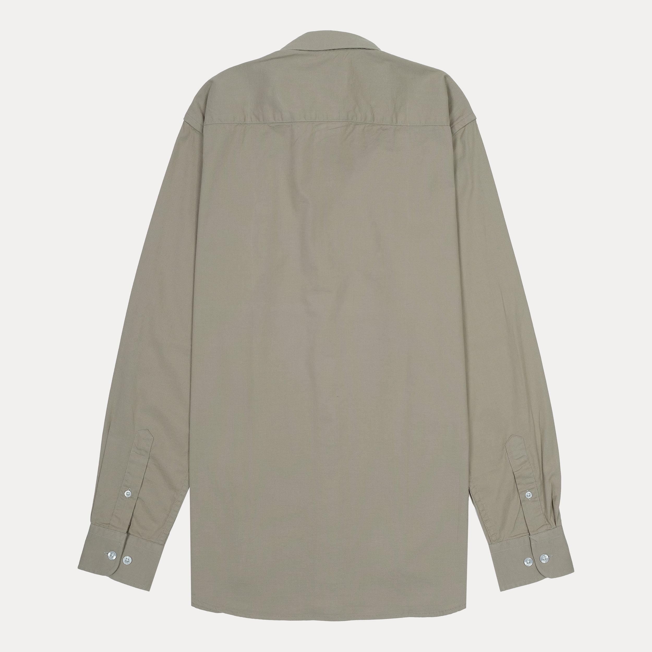 LACOSTE Whispering Slate Classic Fit Long Sleeve Button-Up Shirt