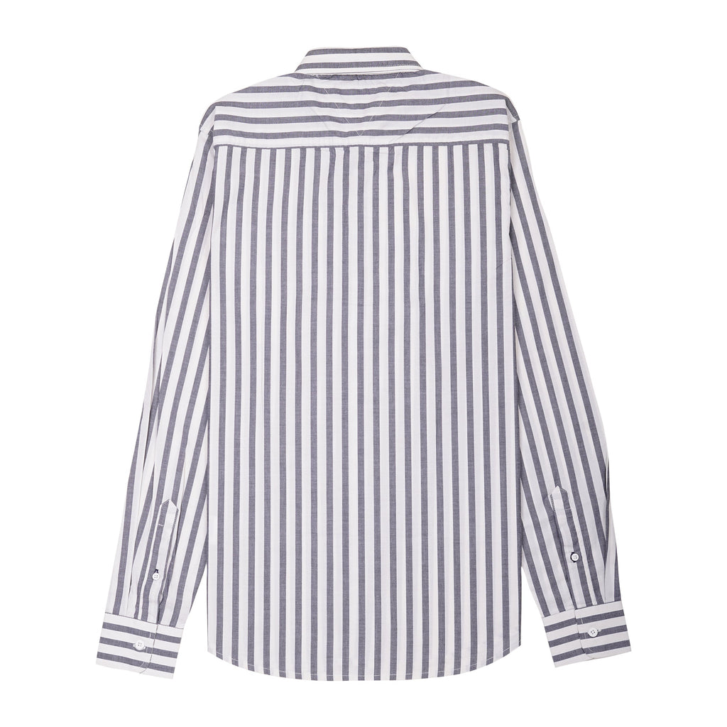 TOMMY HILFIGER Whispering Slate Tailored Fit Long Sleeve Button-Up Shirt