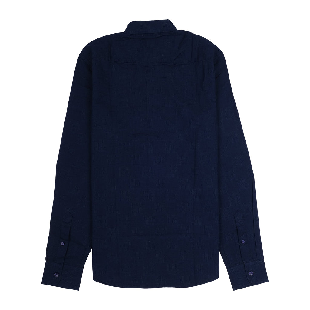 HACKETT DEEP OCEAN Classic Fit Long Sleeve Textured Shirt