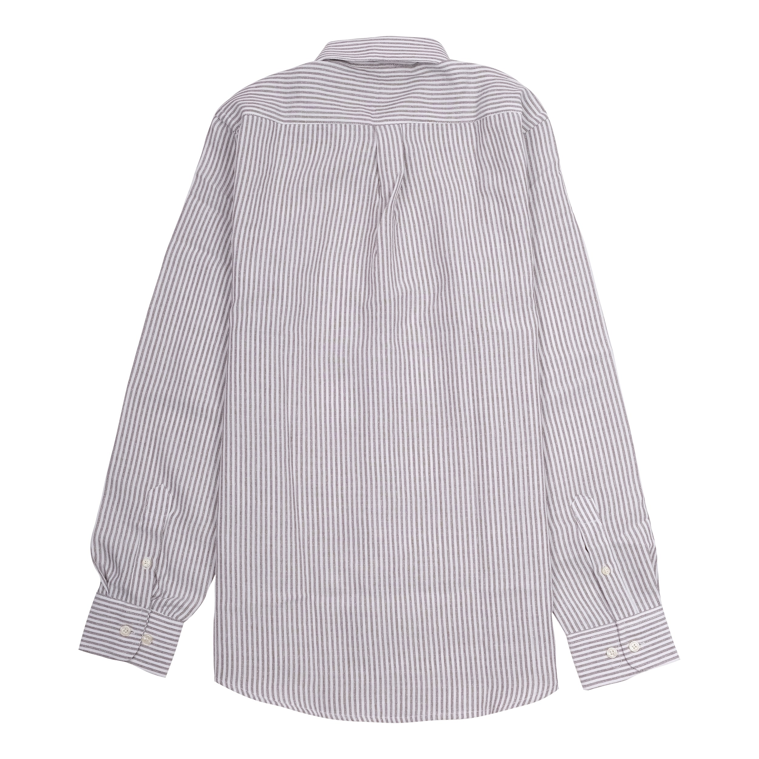 POLO RALPH LAUREN Whispering Fog Classic Fit Long Sleeve Striped Button-Down Shirt