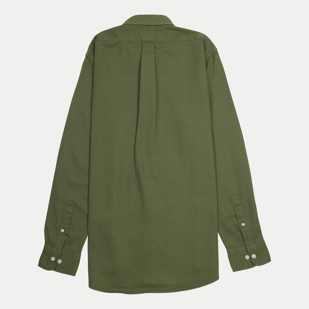 BROOKS BROTHERS Mystic Olive Classic Fit Long Sleeve Button-Down Shirt