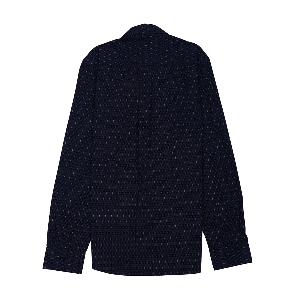 GANT Opulent Cobalt Echo Classic Fit Long Sleeve Shirt