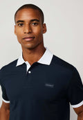 HACKETT Twilight Teal Tailored Fit Short Sleeve Piqué Polo Shirt