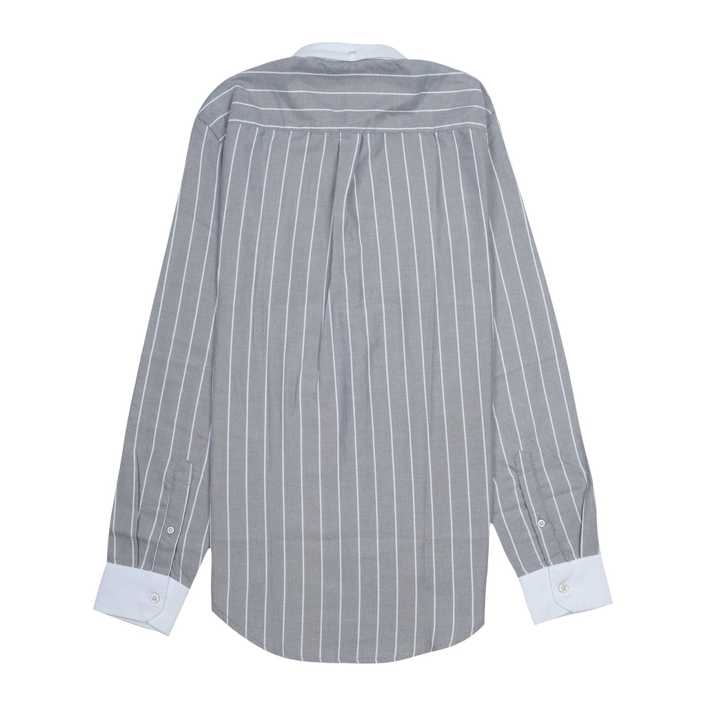 GANT Whispering Steel Classic Fit Long Sleeve Striped Dress Shirt