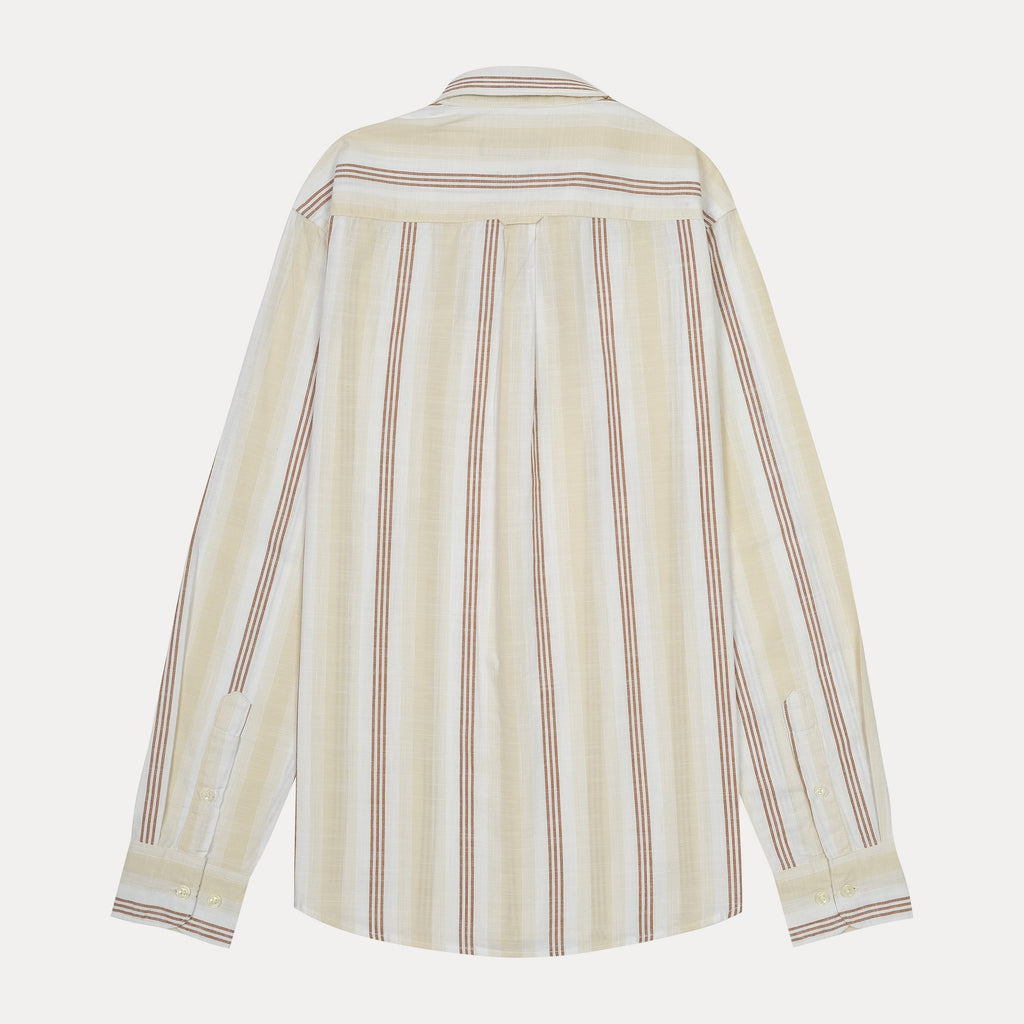 TOMMY HILFIGER Serene Pearl Tailored Fit Long Sleeve Striped Button-Up Shirt