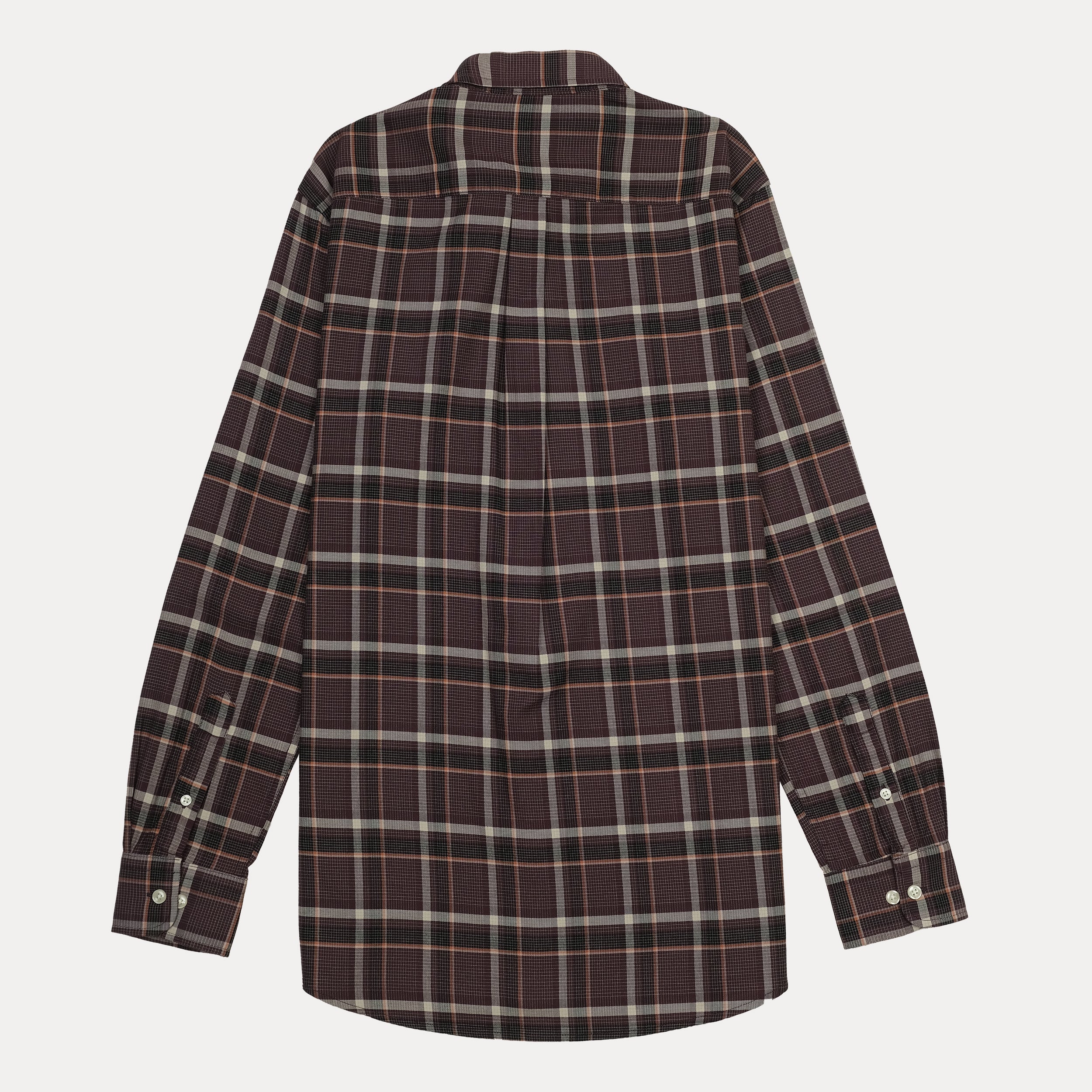 POLO RALPH LAUREN Ember Wine Tailored Fit Long Sleeve Flannel Shirt