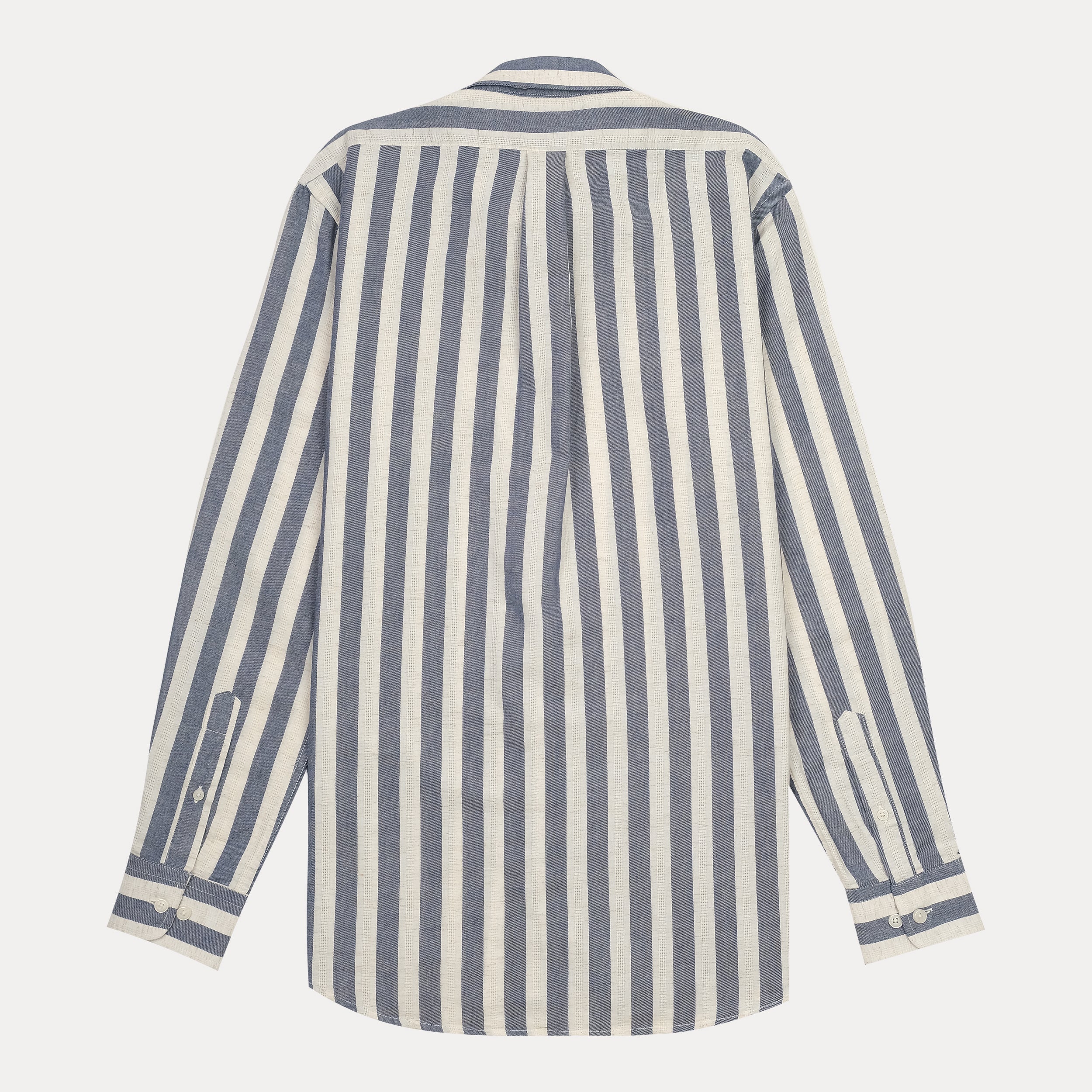 BROOKS BROTHERS Tranquil Azure Tailored Fit Long Sleeve Linen Shirt