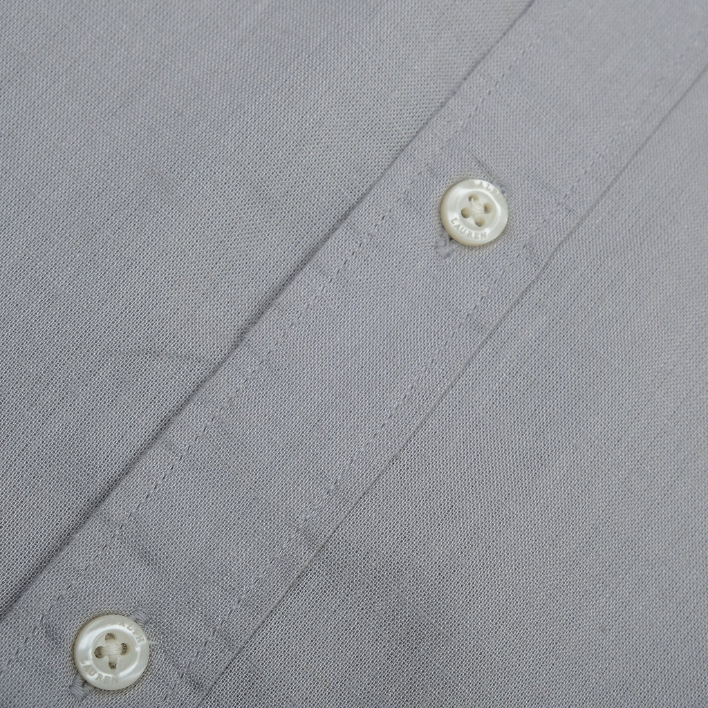 POLO RALPH LAUREN Misty Slate Tailored Fit Long Sleeve Button-Up Shirt