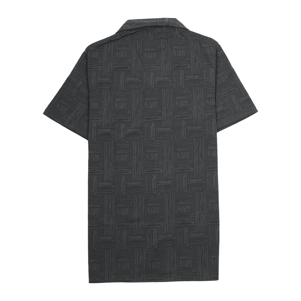 POLO RALPH LAUREN Charcoal Weave Relaxed Fit Short Sleeve Shirt